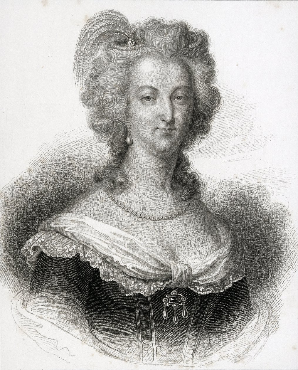 Portrét Marie-Antoinetty (1755-1793) od English School
