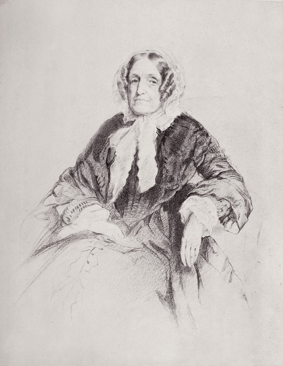 Portrét paní Jane Marcet (1769-1858) od English School