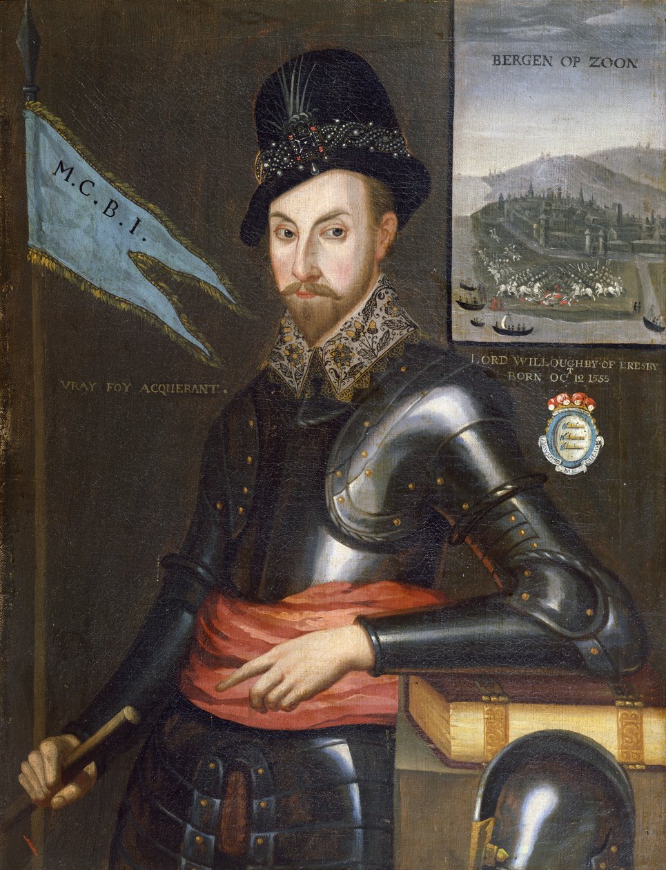Portrét Peregrine Bertie, 13. baron Willoughby de Eresby (1555-1601) od English School