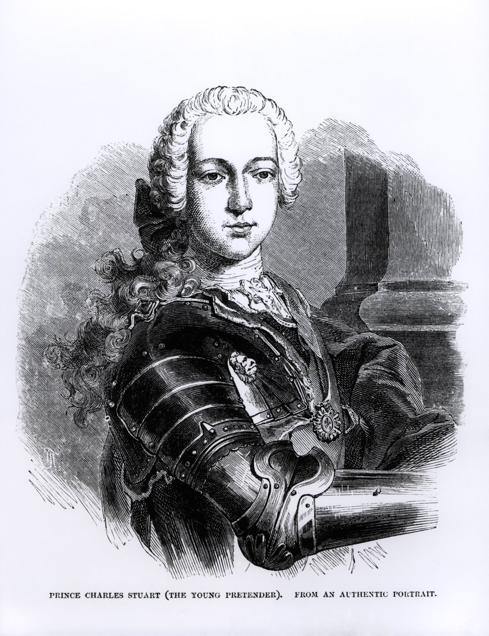 Portrét prince Charlese Edwarda Stuarta (1720-88) Mladý uchazeč od English School