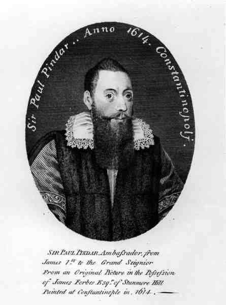 Portrét sira Paula Pindara (asi 1565-1650) 1614 od English School