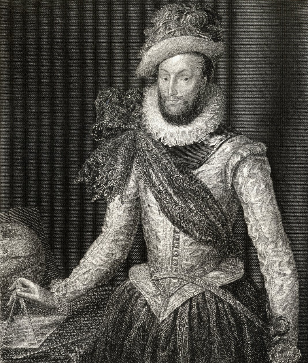 Portrét sira Waltera Raleigha (1554-1618) z 