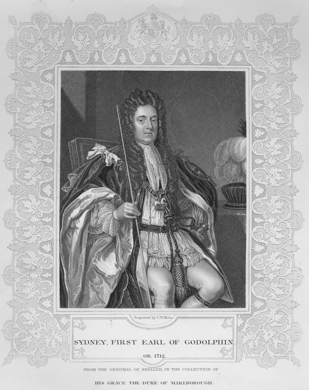 Portrét Sydney, prvního hraběte z Godolphina od English School
