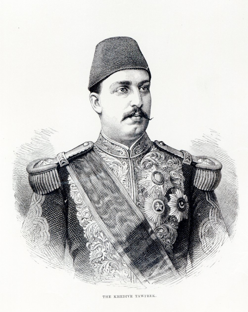 Portrét Khedive Tawfiq od English School