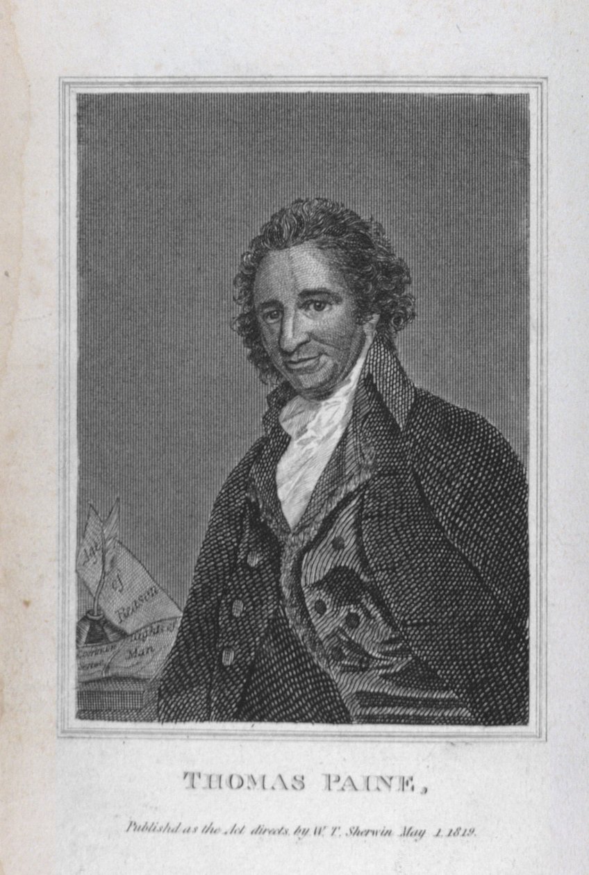 Portrét Thomase Painea (1737-1809) ze svazku I 