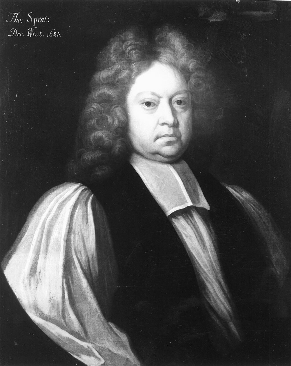 Portrét Thomase Sprata (1635-1713), biskupa z Rochesteru a děkana z Westminsteru, prosinec 1683 od English School