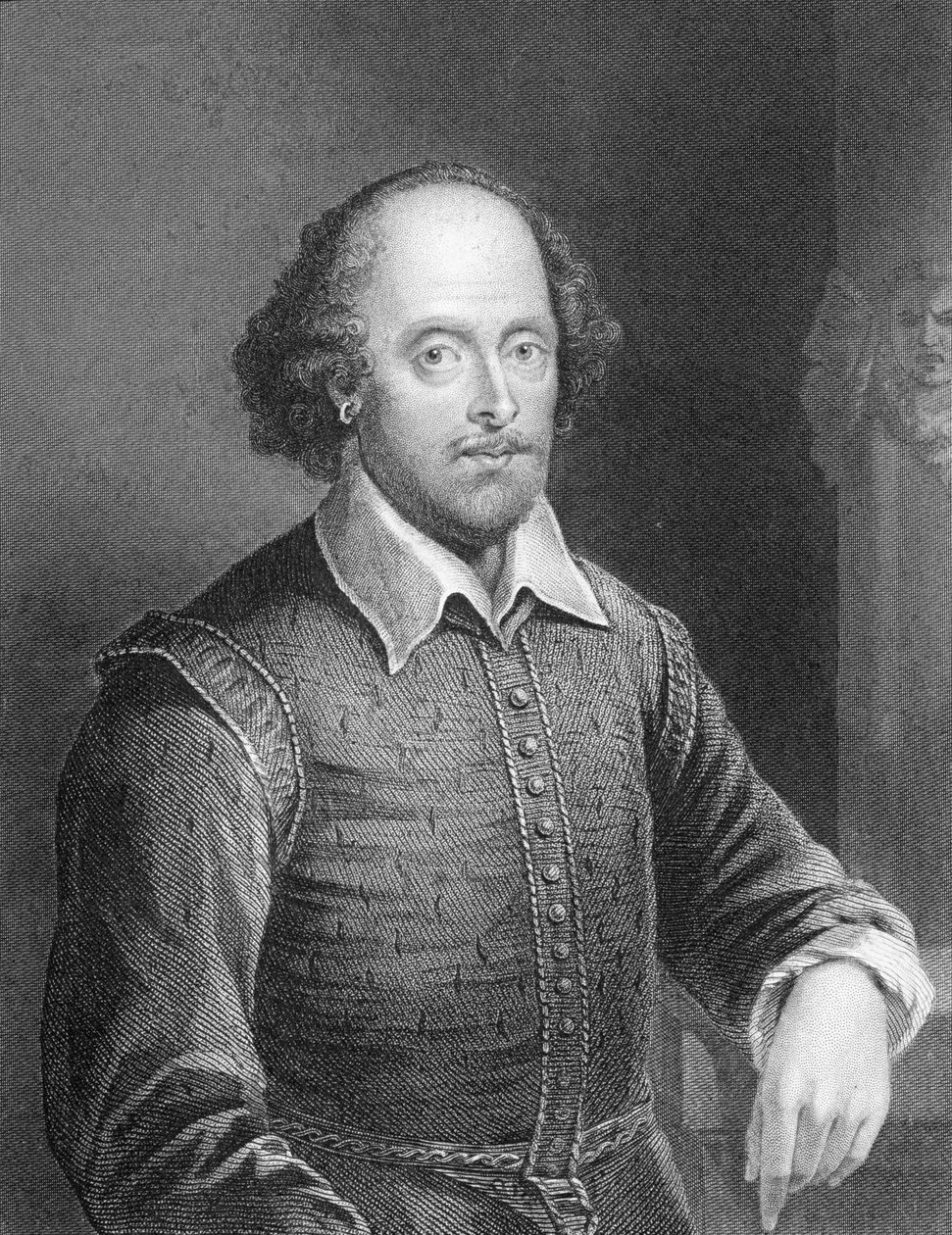 Portrét Williama Shakespeara (1564-1616) od English School