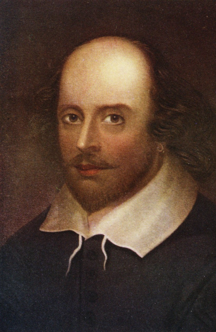 Portrét Williama Shakespeara (1564-1616) od English School