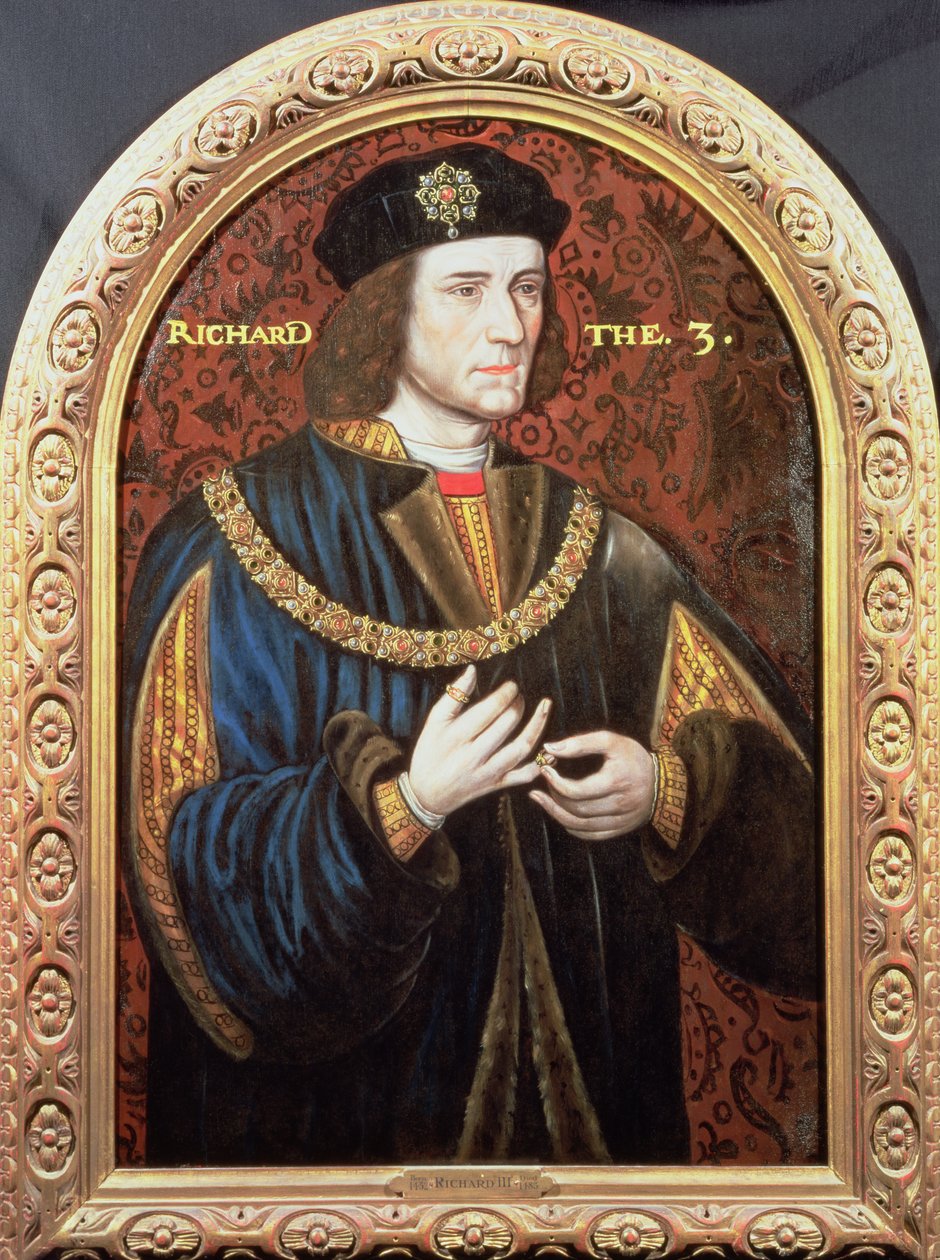 Posmrtný portrét Richarda III. (1452-85) 1580-1610 od English School
