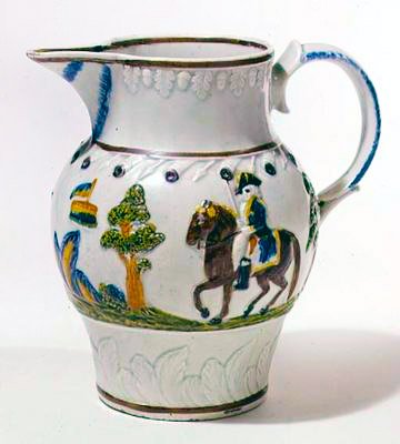 Prattware džbán a čajová konvice, cca 1790-95 (keramika) od English School