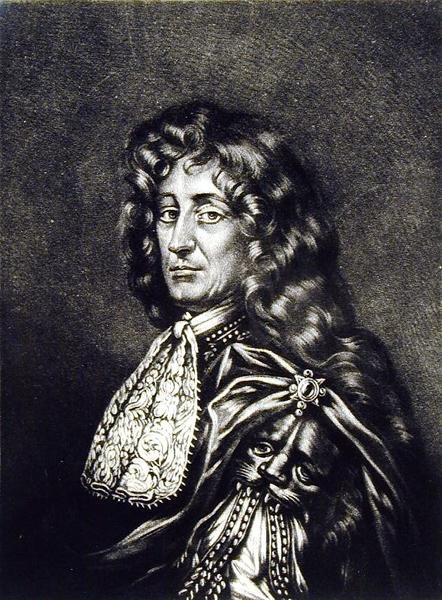 Prince Rupert (1619-82) ilustrace z Portrétu postav slavných v britské historii, vyryl Robert Dunkarton (1744-c.1817) (mezzotinta) od English School
