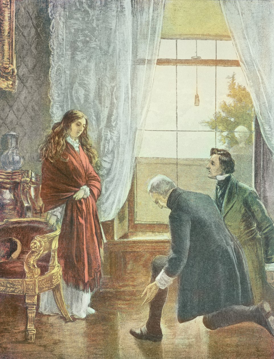 Princezna Victoria obdrží zprávu o svém nástupu na trůn, 21. června 1837 od English School