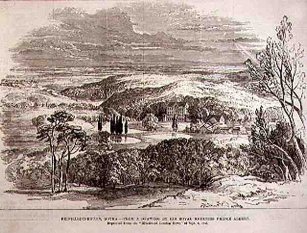 Reinhardsbrunn, Gotha, z kresby Jeho královské Výsosti prince Alberta, z The Illustrated London News, 19. června 1886 od English School
