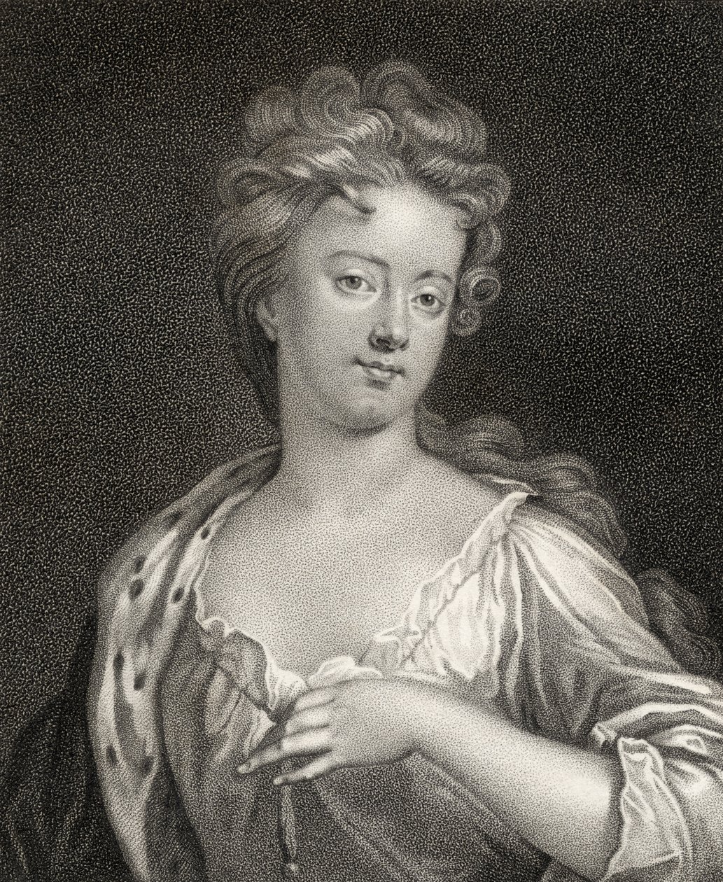 Sarah Jennings, vyryto Bocquetem, ilustrace z „Katalogu královských a vznešených autorů, svazek IV“, vydaného v roce 1806 od English School