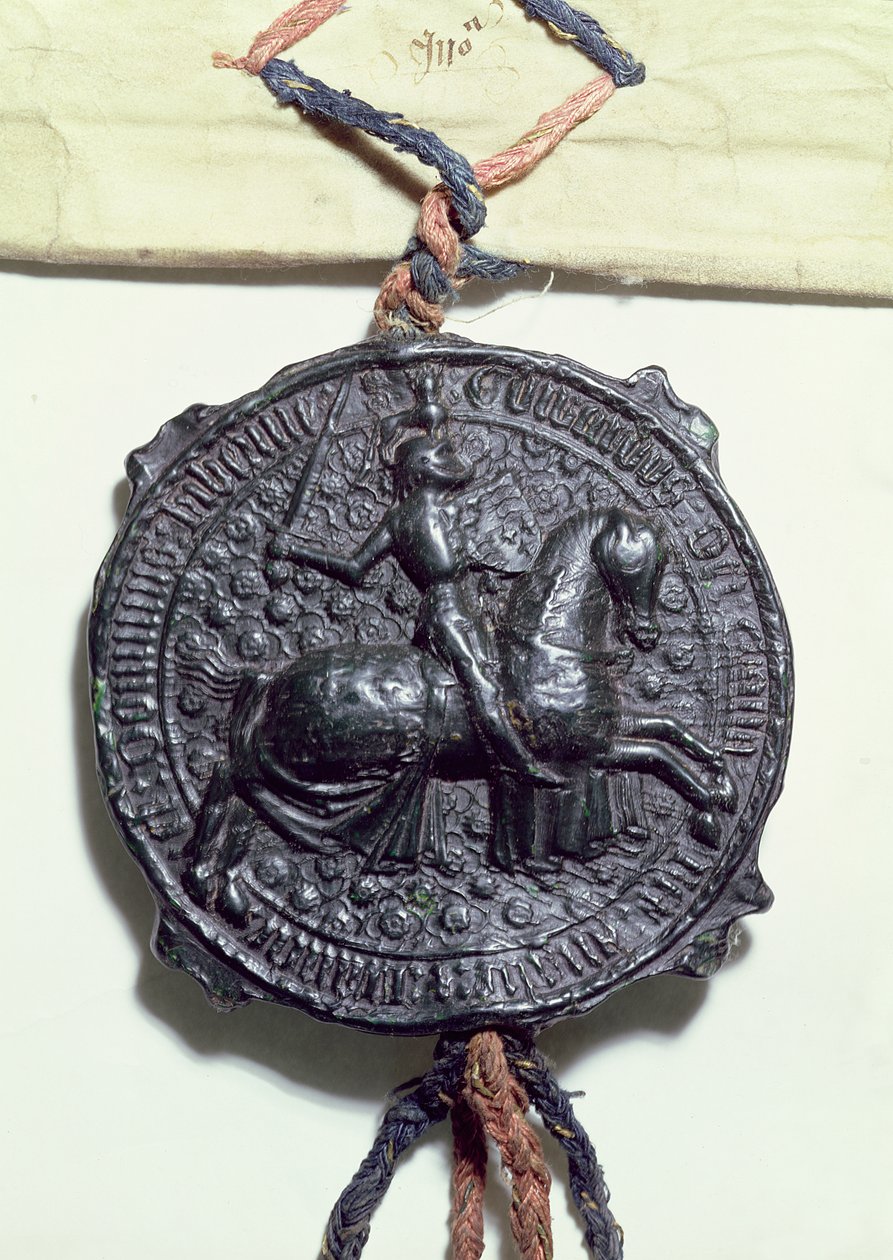 Pečeť krále Edwarda IV. (1442–83) od English School