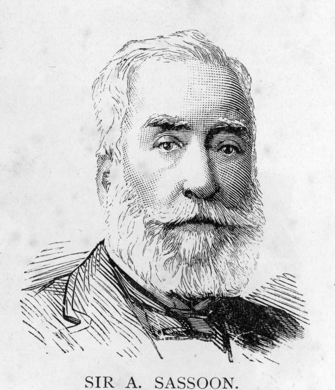 Sir Albert Sassoon, c. 1890 (po fotografii Russell und Sons) od English School