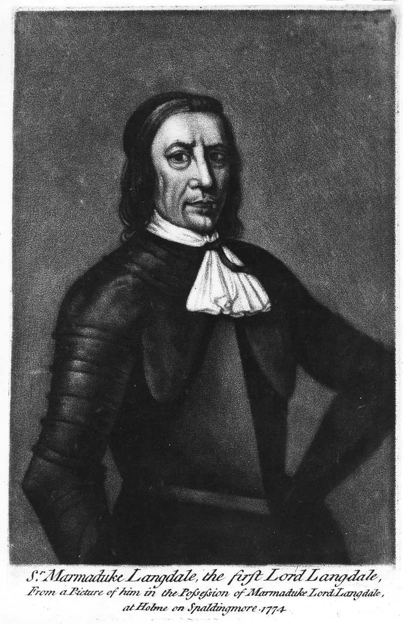 Sir Marmaduke Langdale, 1. lord Langdale, kolem roku 1774 od English School