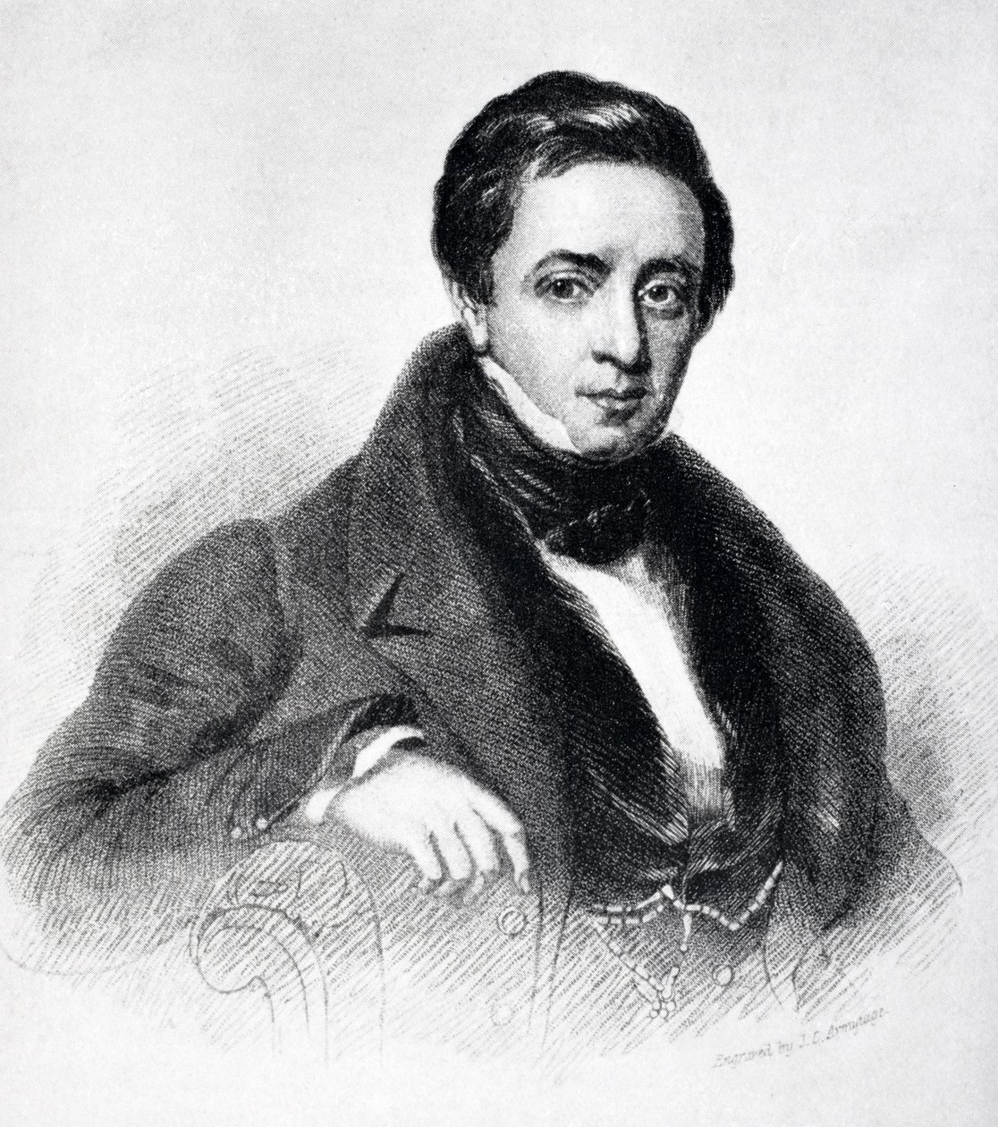 Sir Thomas Noon Talfourd (1795-1854) z „Života Charlese Lamba, svazek I“ od E.V. Lucas, publikoval v roce 1905 od English School