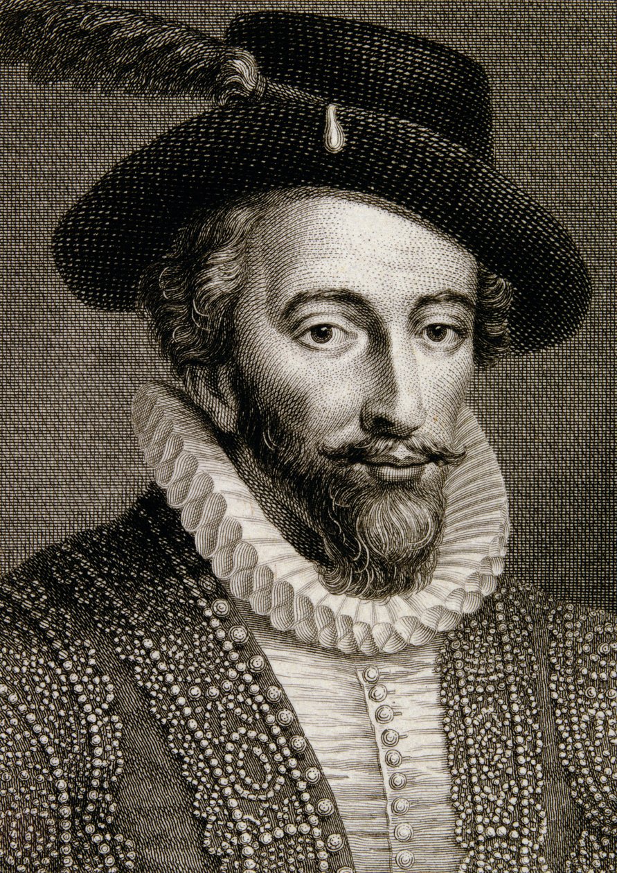 Sir Walter Raleigh (1554-1618) od English School