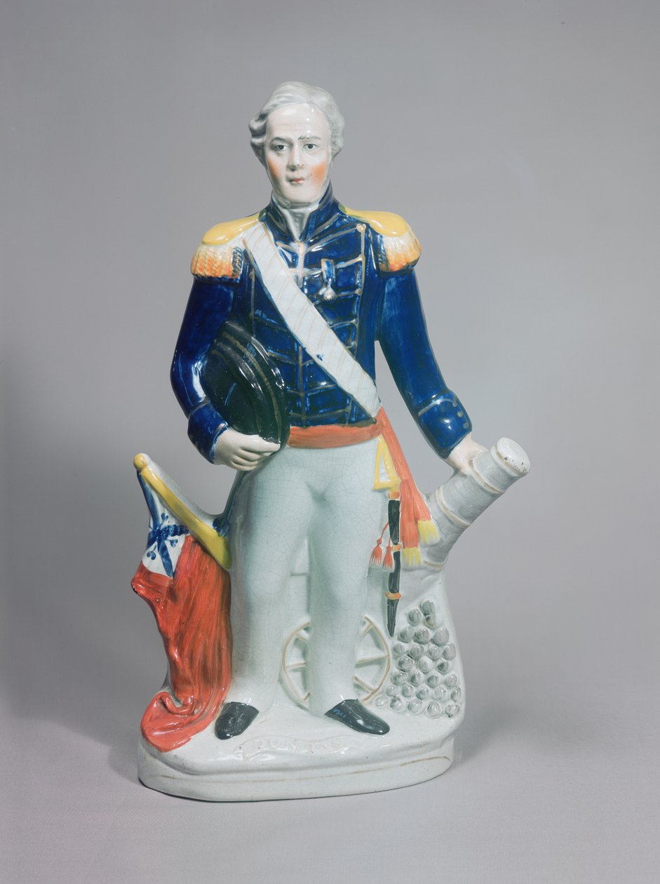 Staffordshire figurka sira Jamese Dundase, kolem roku 1854 (keramika) od English School