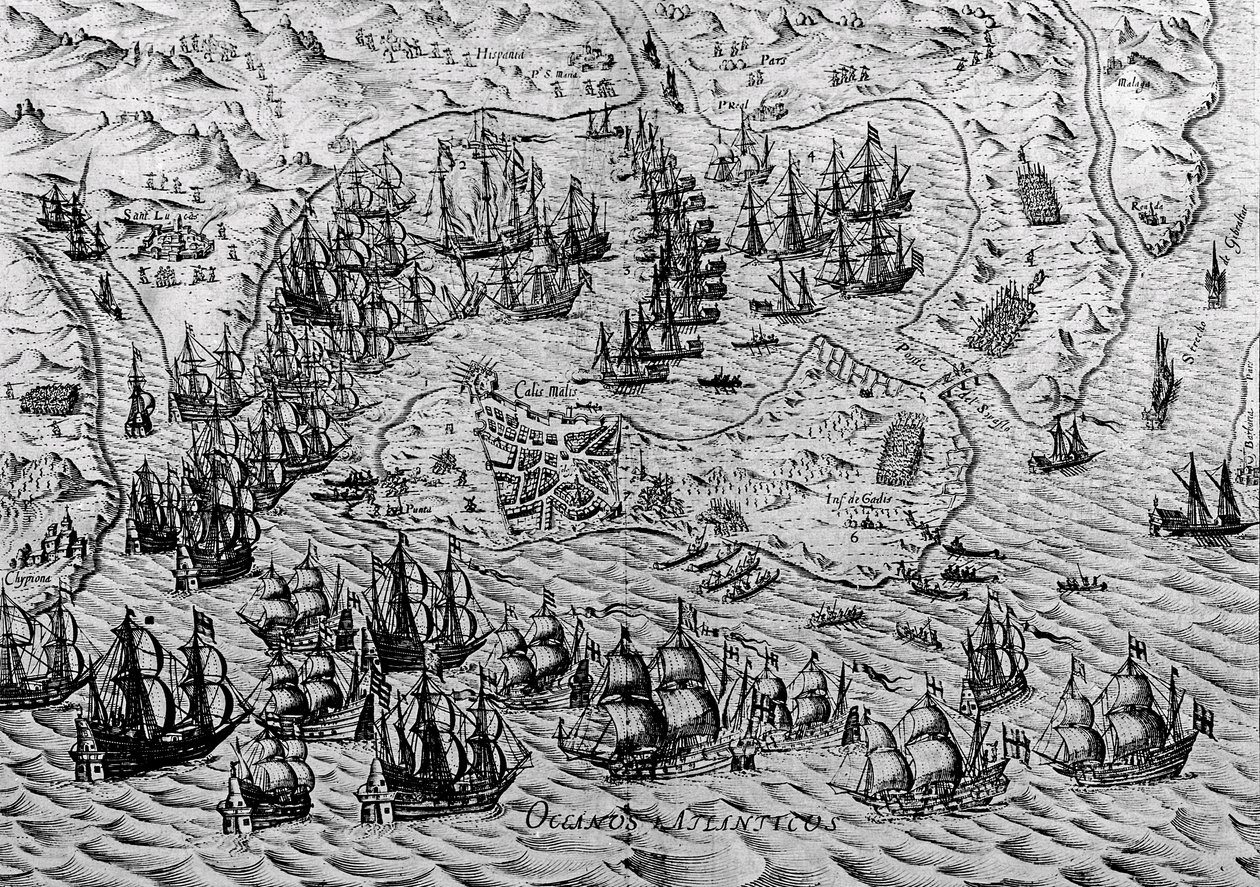 Zajetí Cádizu, 21. června 1596 od English School