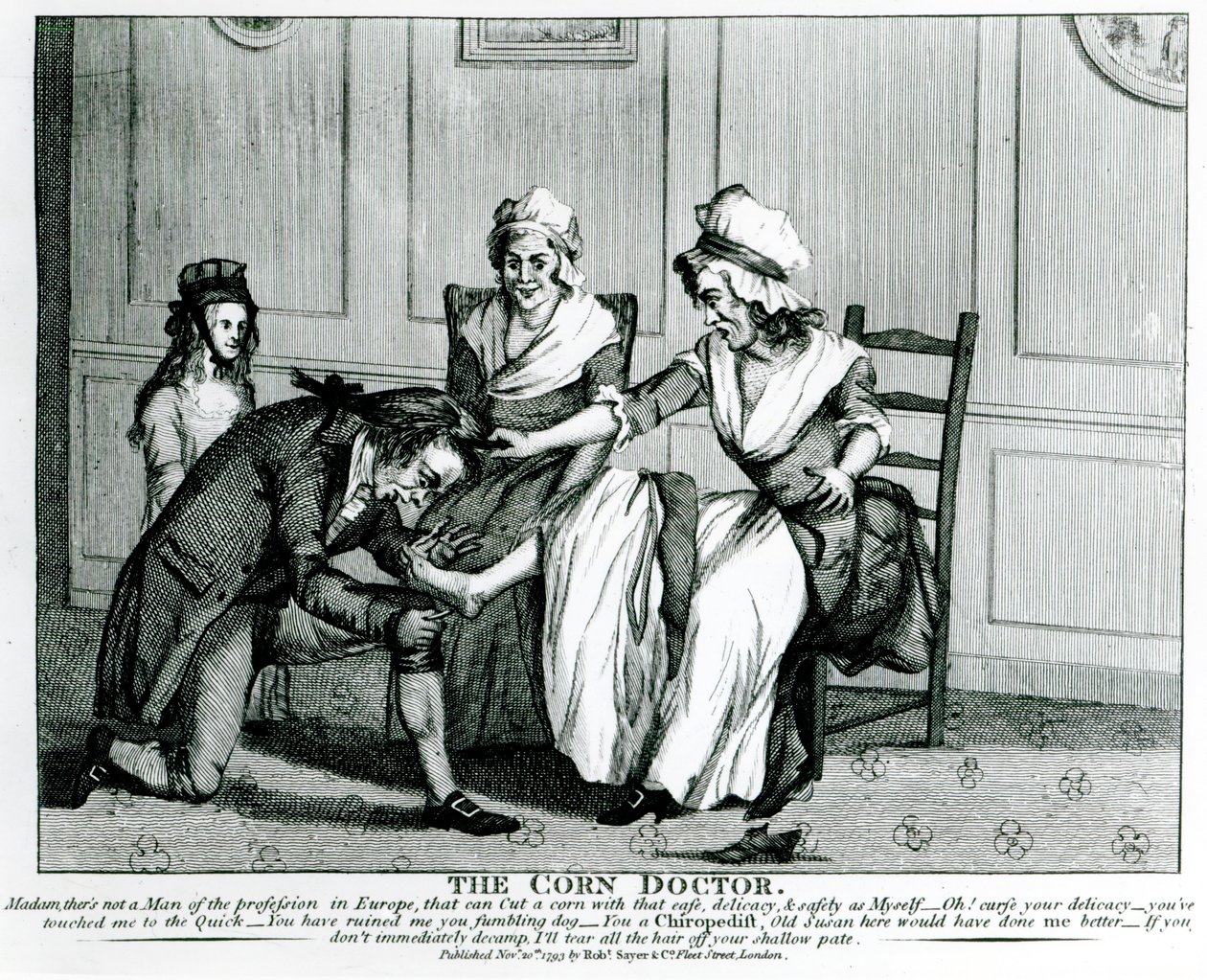 Kukuřičný doktor, 1793 od English School
