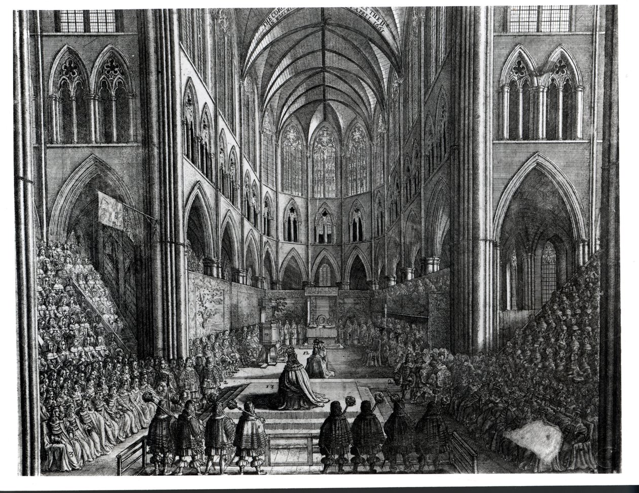 Korunovace Karla II. ve Westminsterském opatství, 23. dubna 1661 od English School