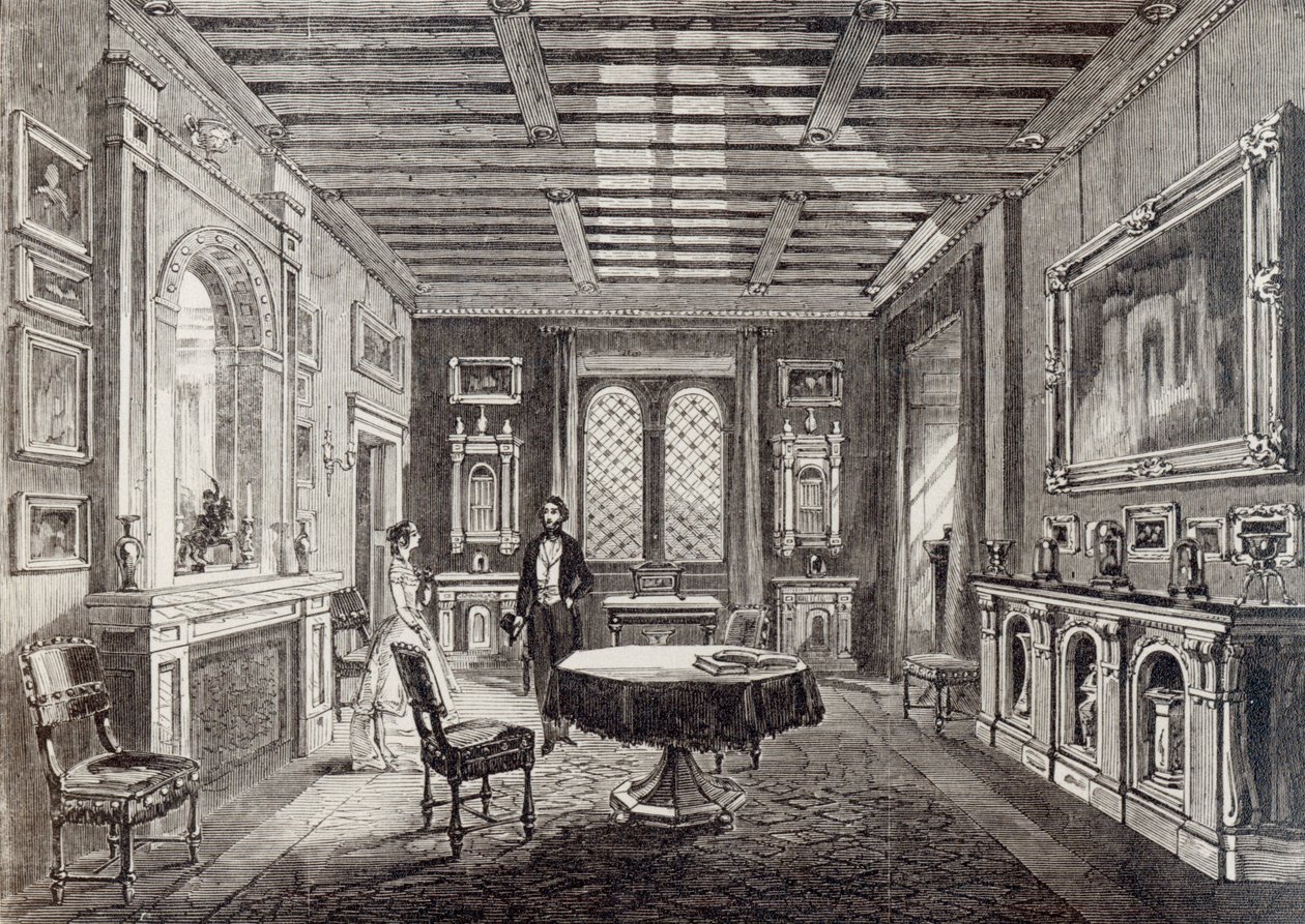 Crimson salon, Lansdown Tower od English School