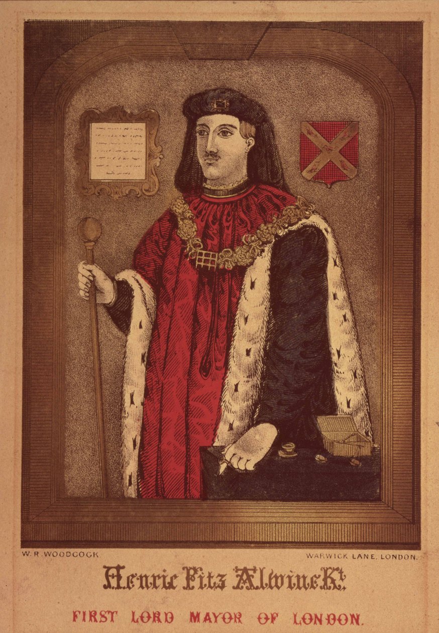 První lord Mayer z Londýna, W. Woodcock (akvatinta) od English School