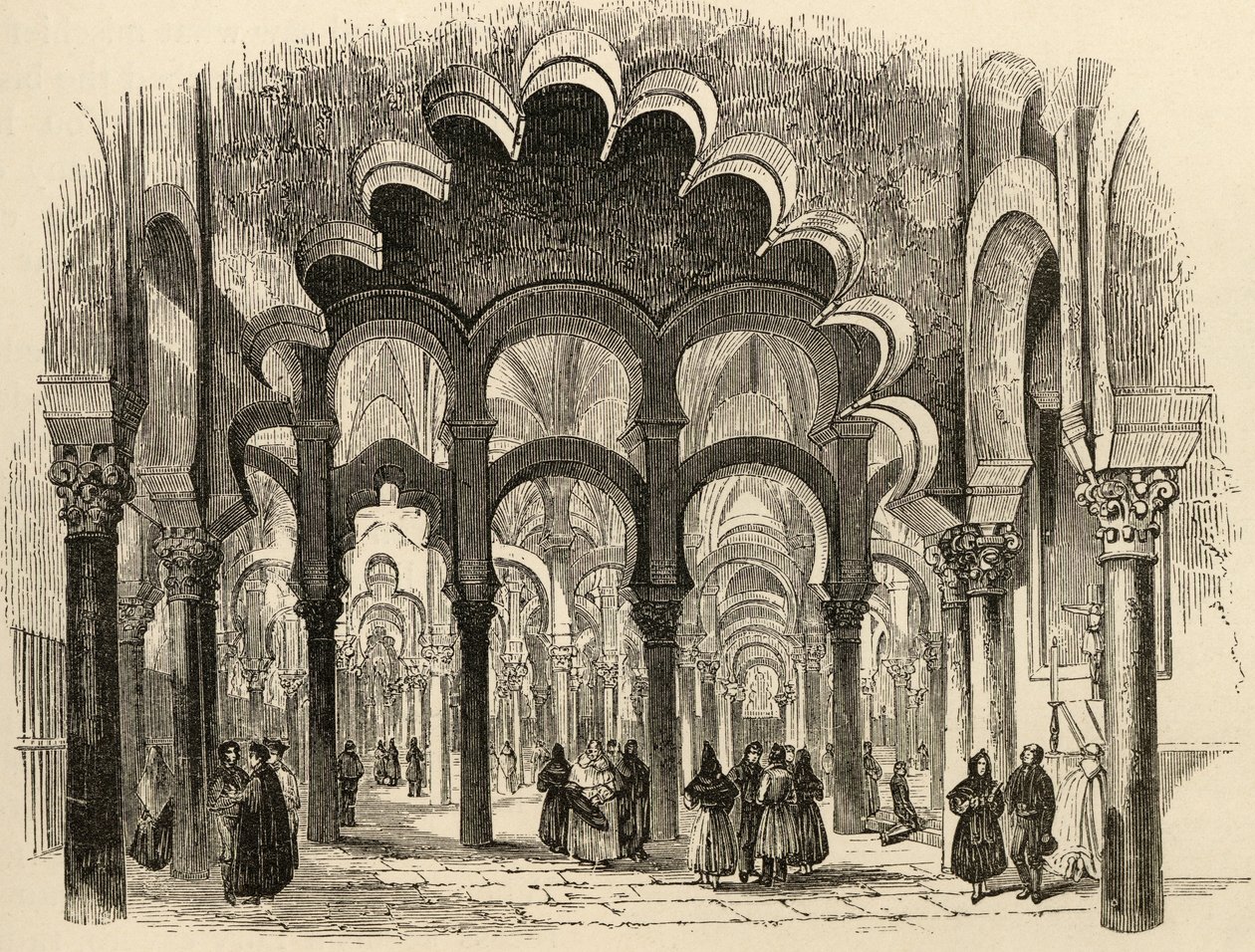 Velká mešita, Cordoba, ilustrace z 