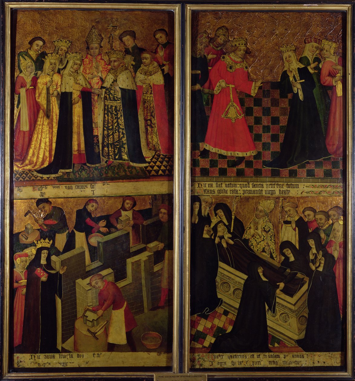 Legenda o svaté Etheldredě, kolem roku 1425 od English School