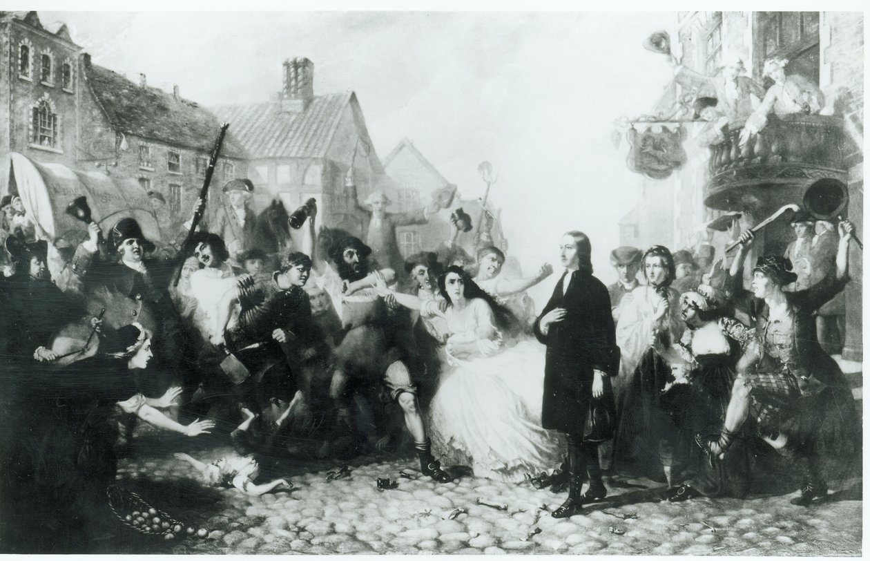 Mobbing Johna Wesleyho (1703-91) ve Wednesbury od English School