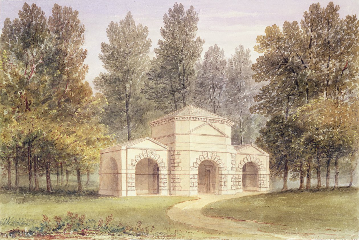 Pavilon v Kensington Gardens, 1828 od English School