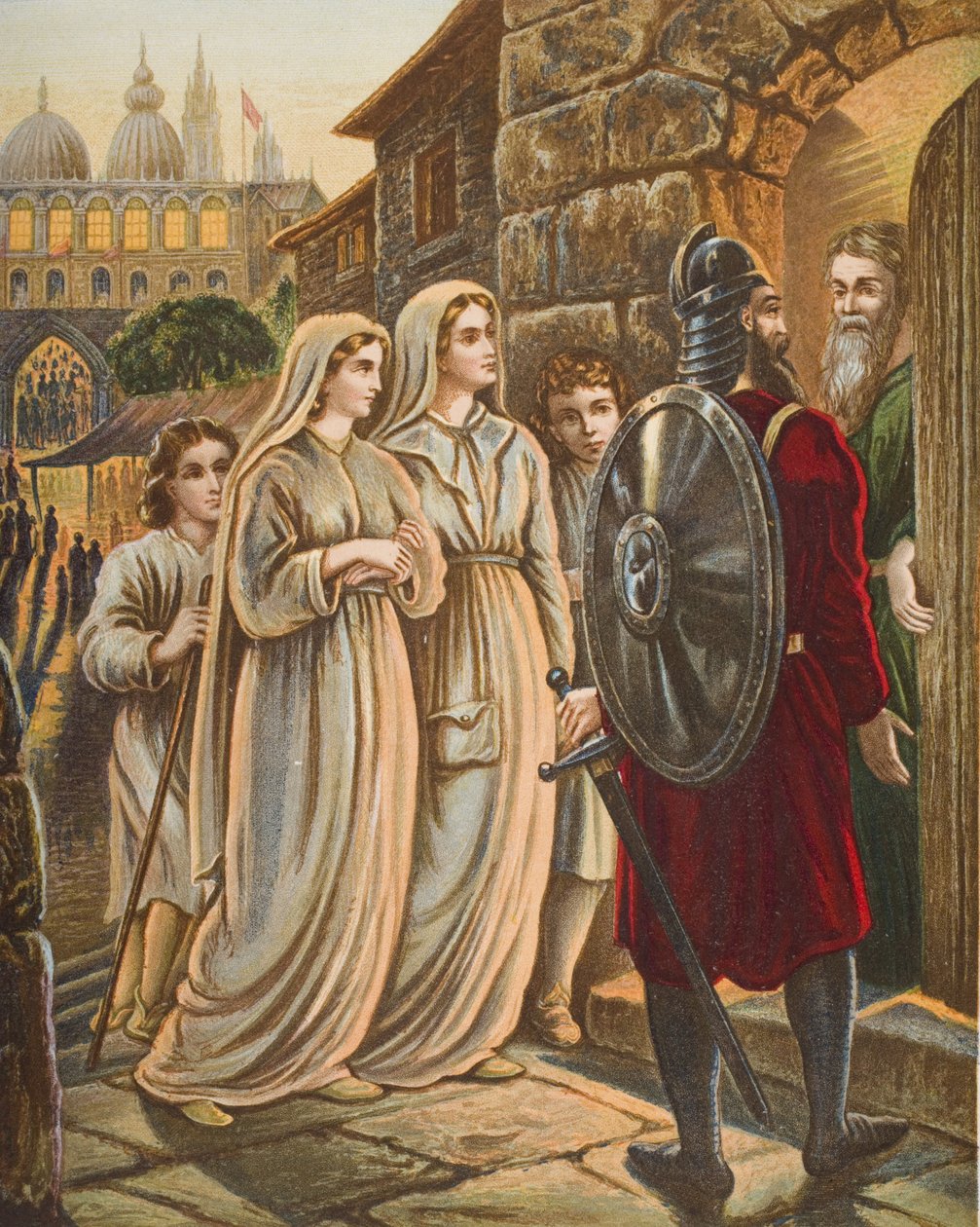 The Pilgrims at the House of Manson, ilustrace z 