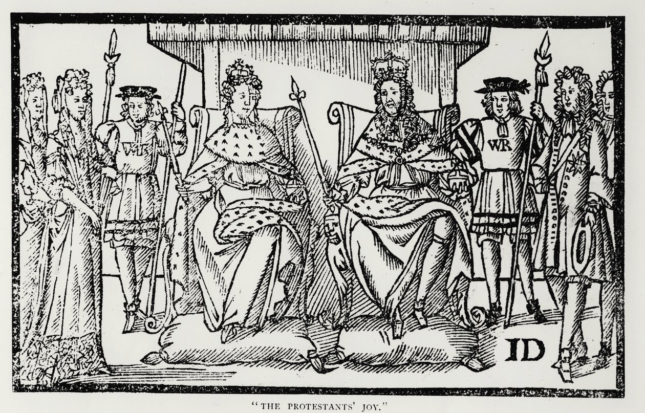 Radost protestantů, 18. dubna 1689 od English School