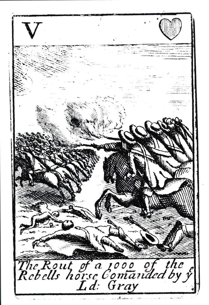 Porážka 1000 rebelů v bitvě u Sedgemoor, 6. července 1685 od English School