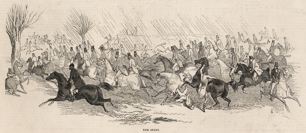 Začátek, z „The Illustrated London News“, 5. prosince 1846 od English School
