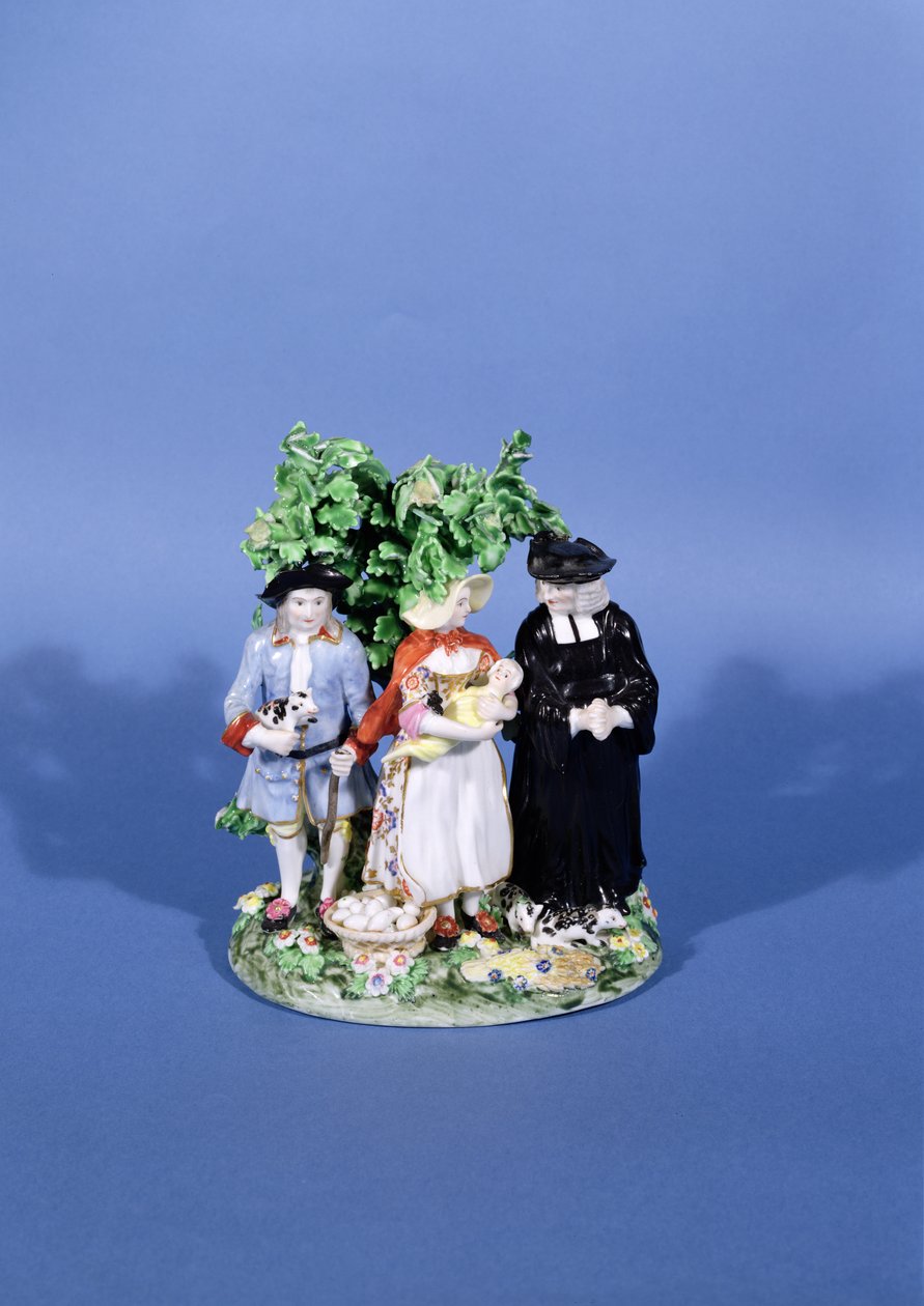 Desátkové prase, skupina Derby, kolem roku 1775 (porcelán) od English School