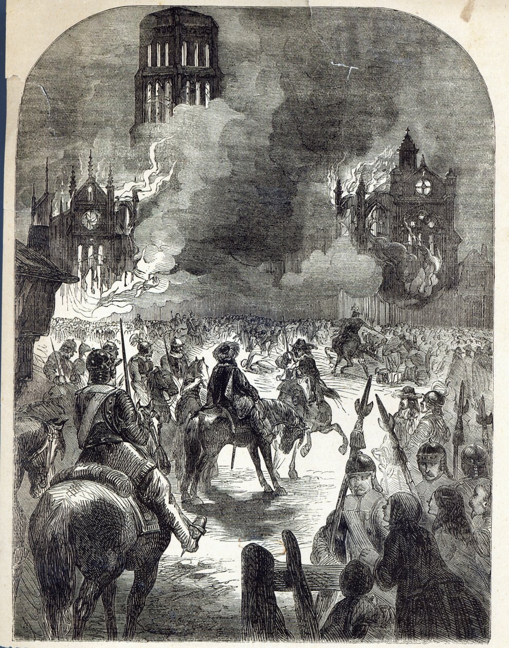Spálení Starého Pavla, 1666 od English School