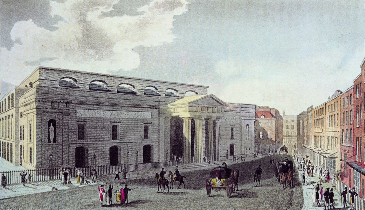 Královské divadlo, Covent Garden, 1809 od English School