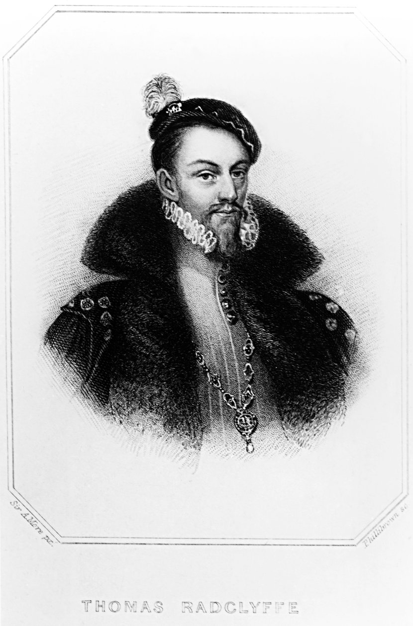 Thomas Radclyffe (asi 1526-83) 3. hrabě ze Sussexu od English School