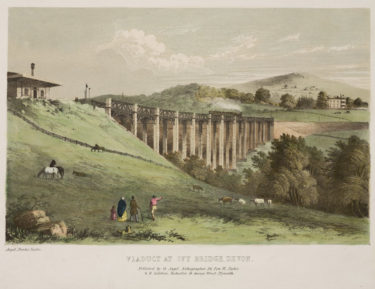 Viadukt na Ivy Bridge, Devon od English School
