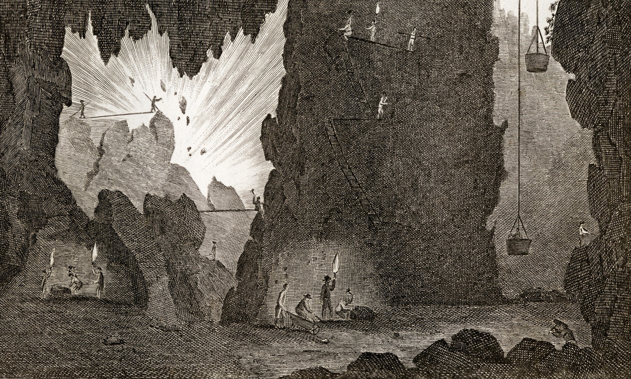 Pohled na železný důl, c.1783 od English School