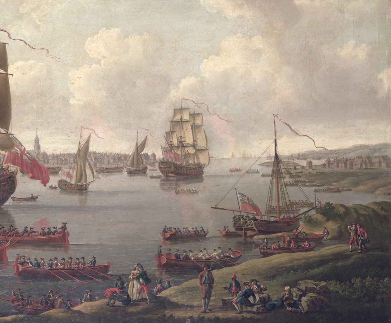 Pohled na Temži, 1761 (detail 18935) od English School