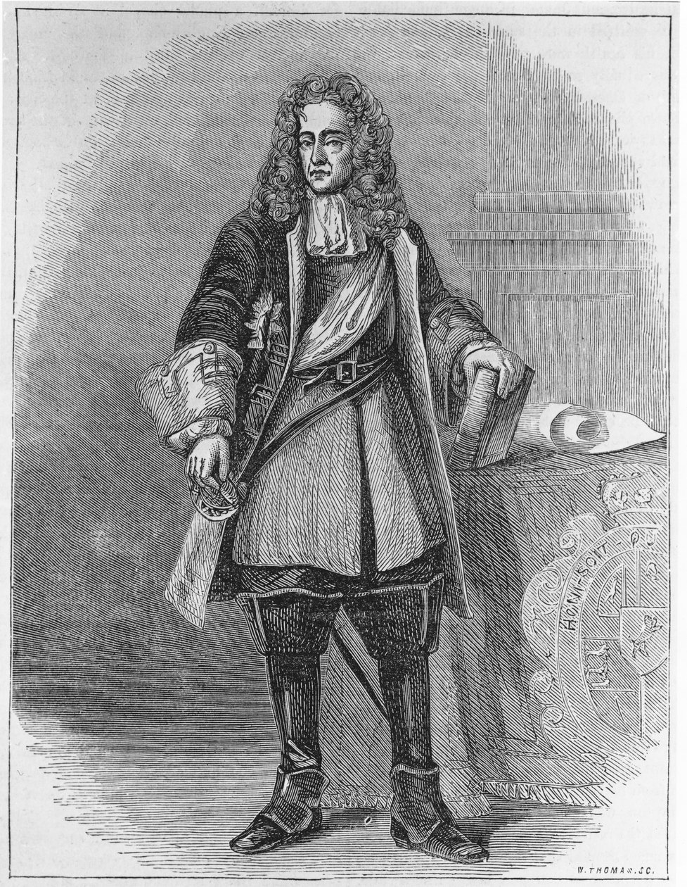 William II, princ Oranžský (1626-50) vyrytý W. Thomasem (bundw) od English School