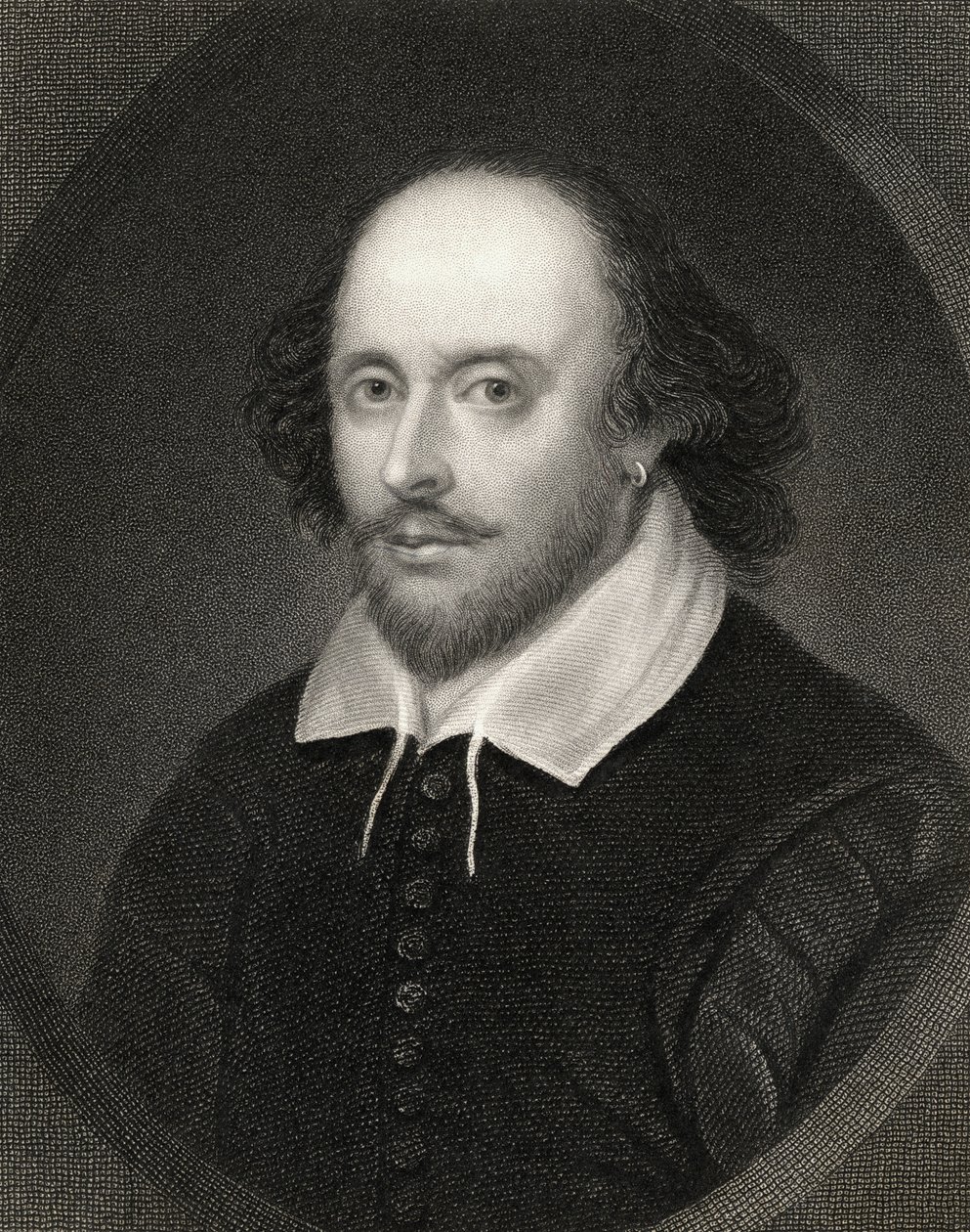 William Shakespeare (1564-1616) z „Galerie portrétů“, vydané v roce 1833 od English School
