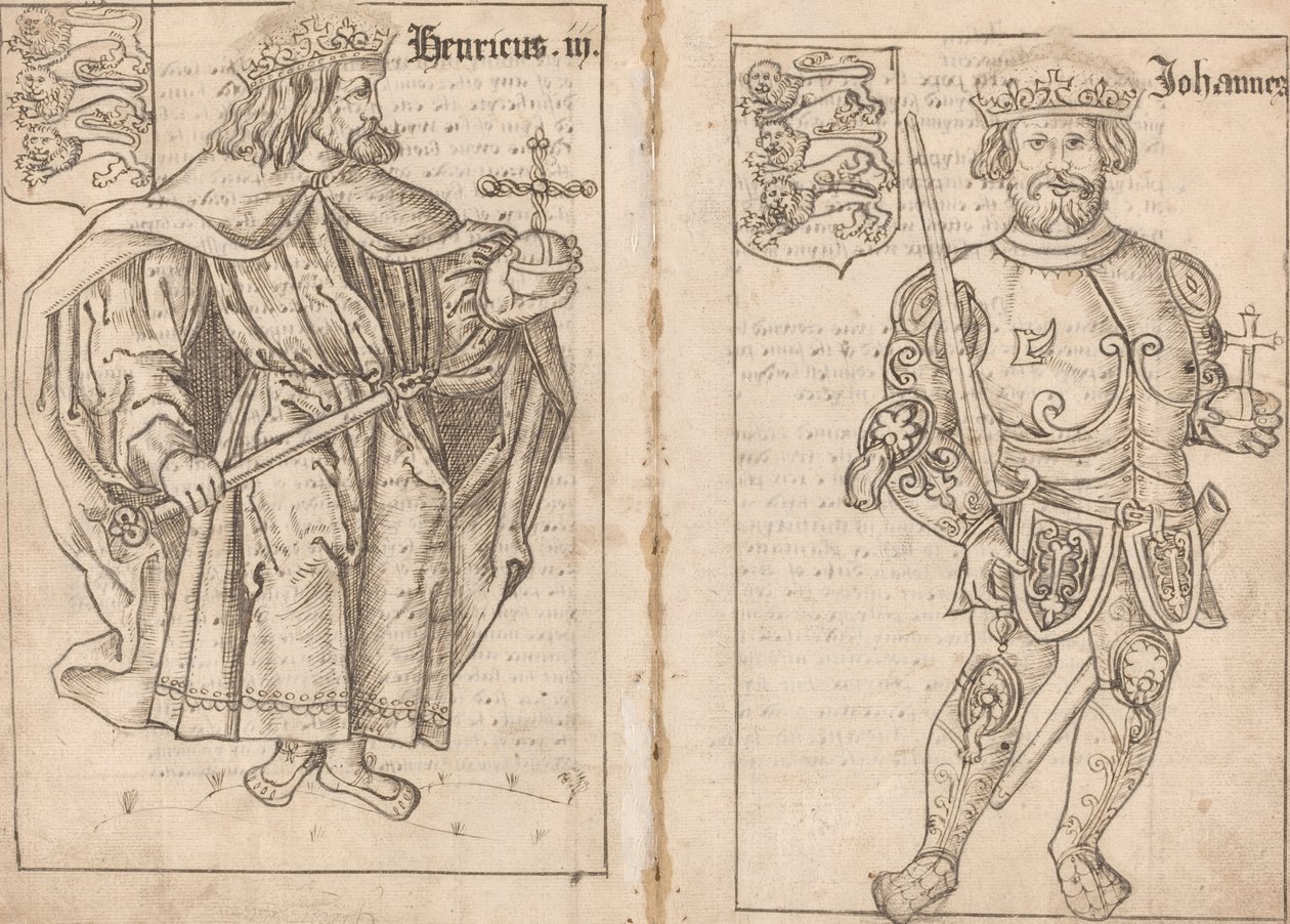 Král Jan [pravá strana] od English 16th Century