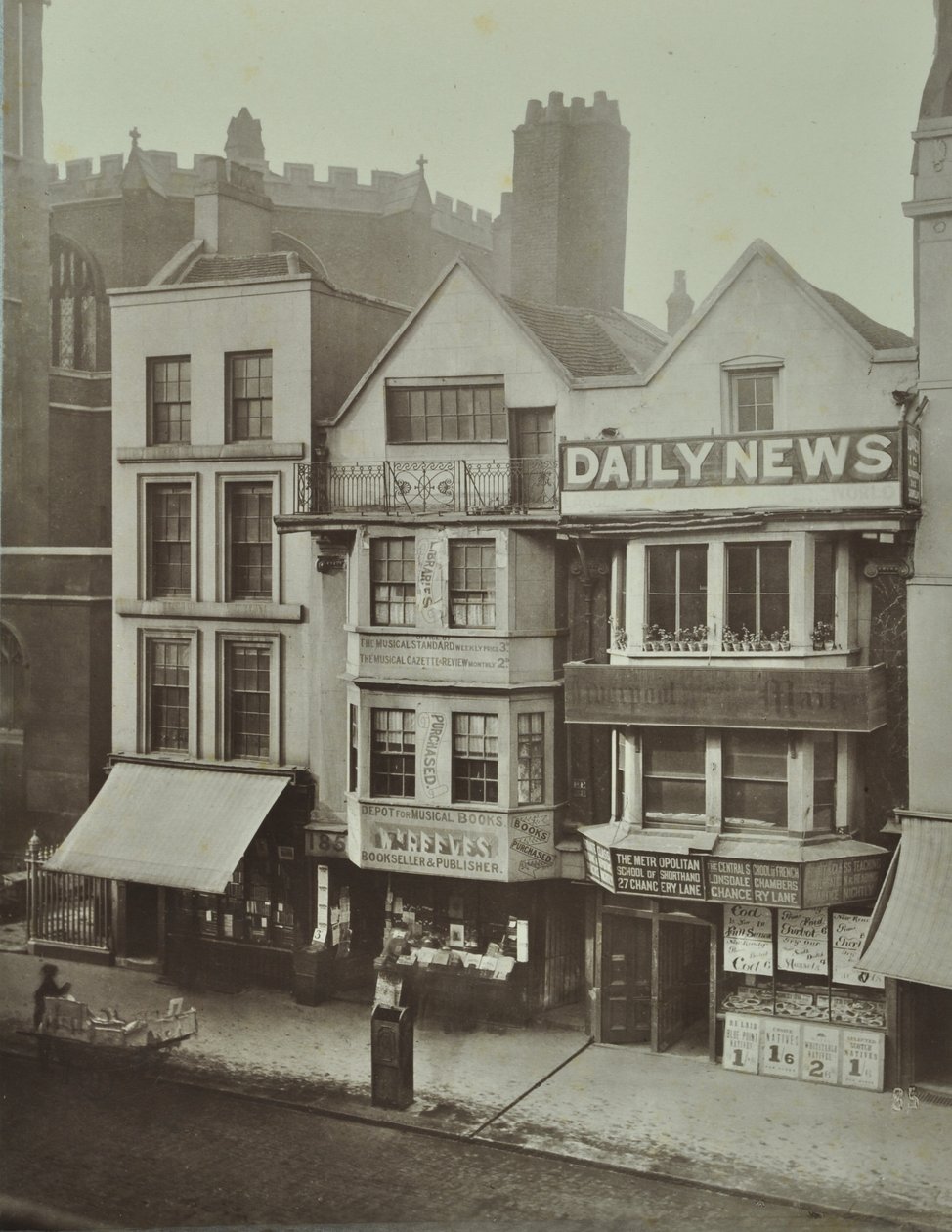 185 Fleet Street, City of London, 1884 od English Photographer