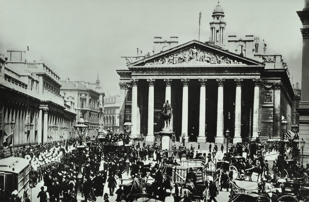 Bank Of England, Threadneedle Street, City of London, 1890 od English Photographer