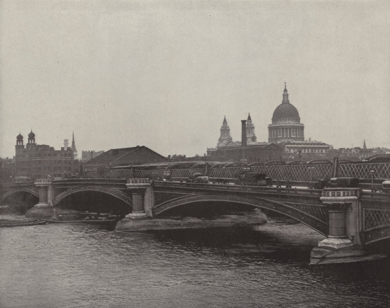 Most Blackfriars Bridge (č/b fotografie) od English Photographer